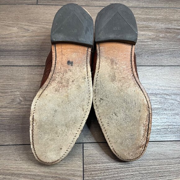 Allen Edmonds McAllister Wingtip Oxford Dress Shoe Men's 12D Dark Chili Leather - Picture 7 of 13